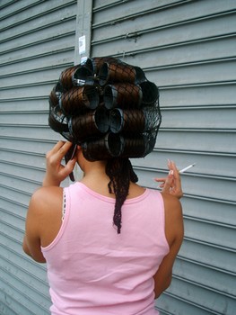 Getting the hair did: It is refreshing to see a gallery take on the often uncomfortable issue of class in a show. Shown here: Ruben Natal San-Miguel's 'Glamour Break Diva,' 2009.